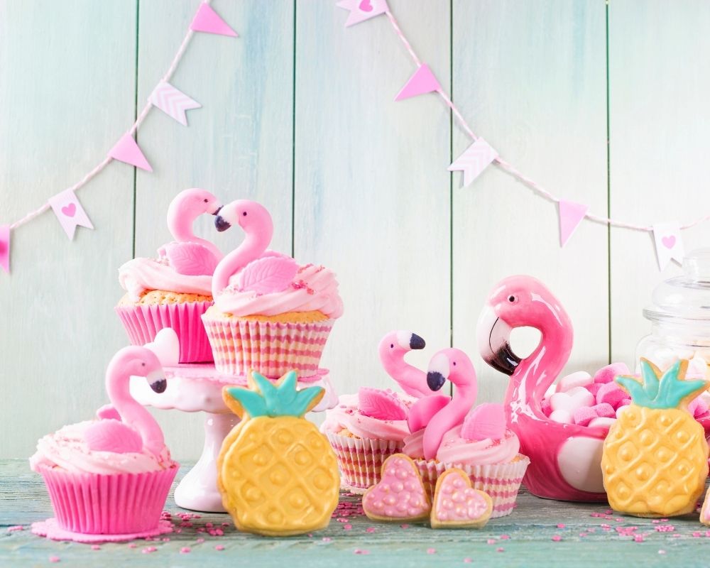 Anniversaire Flamand Rose